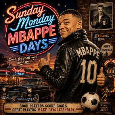 Sunday, Monday, Mbappe Days